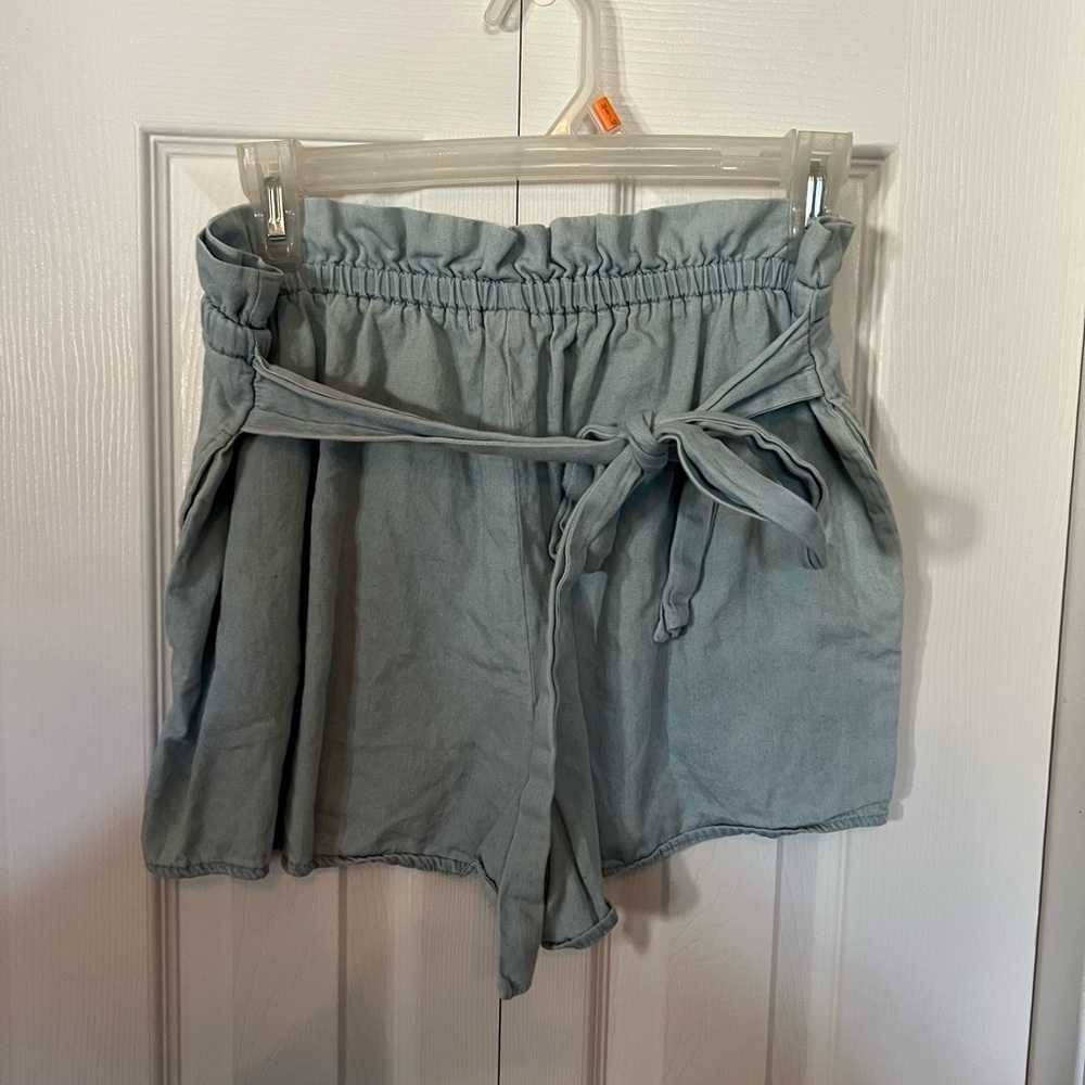 Paperbag Waist Drawstring Summer Shorts | Love Tree | L